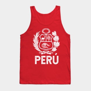 Peru Coat of arms - vintage design Tank Top